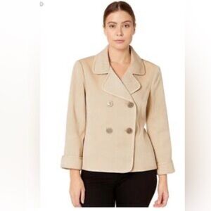 Talbots Double-Breasted Corduroy Size Zero Petite